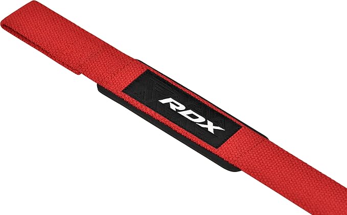 RDX Lifting Straps for Weightlifting –100% Cotton Heavy Duty Gym Wrist Strap with 5MM Neoprene Padding, 60CM Anti-Slip Hand Grip Wraps for Deadlifts Powerlifting Workouts Strength Training, Men Women