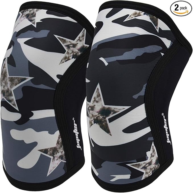 Knee Sleeves (1 Pair), 7mm Compression Knee Braces for Squats,Weightlifting,Powerlifting,Cross Training for Men & Women (X-Large)