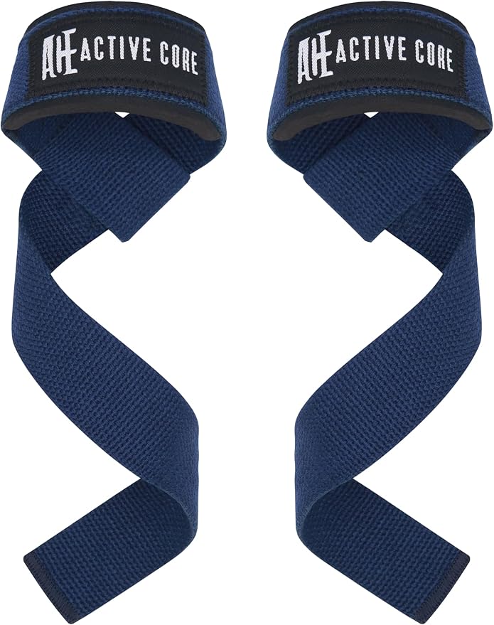 Lifting Wrist Straps for Weightlifting, Weight Lifting Straps Gym Strength Training, Neoprene Padded Wrist Support, Deadlift Straps for Men & Women, 22.5 Inch Cotton