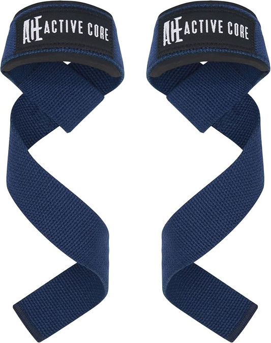Lifting Wrist Straps for Weightlifting, Weight Lifting Straps Gym Strength Training, Neoprene Padded Wrist Support, Deadlift Straps for Men & Women, 22.5 Inch Cotton