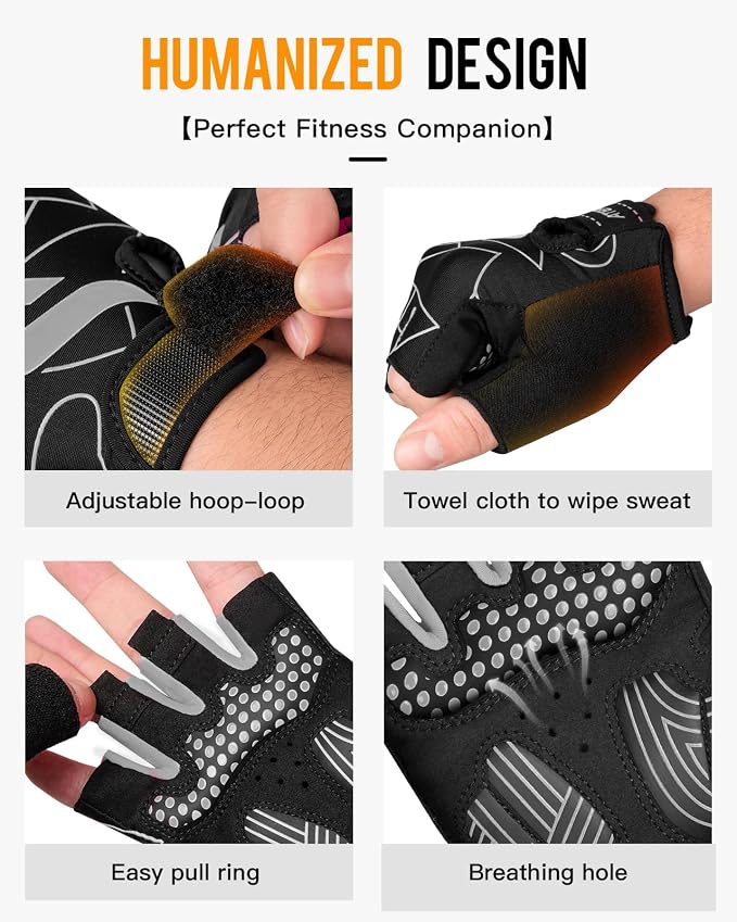 ATERCEL Cycling Gloves, Bike Gloves for Men Women, Bicycle Glove for Cycling, Workout, Gym, Training, Weight Lifting Outdoor, Mountain Bike, and Riding