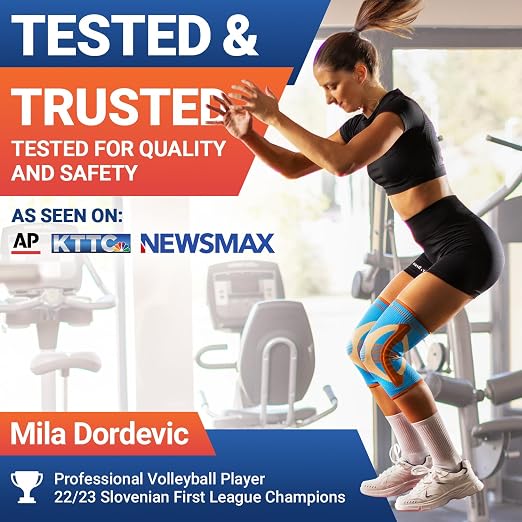 DR. BRACE ELITE Knee Brace with Side Stabilizer (2 Pack) Knee Brace | for Women & Men, Workout, Sports, Daily Knee Compression Sleeve for Maximum Knee Pain Support & Fast Recovery