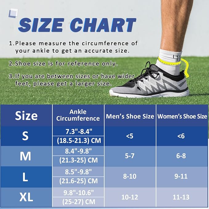beister 1 Pair Ankle Support Breathable Neoprene Compression Ankle Brace for Men and Women, Elastic Sprain Foot Sleeve for Sports Protect, Arthritis, Plantar Fasciitis, Achilles tendonitis, Recovery