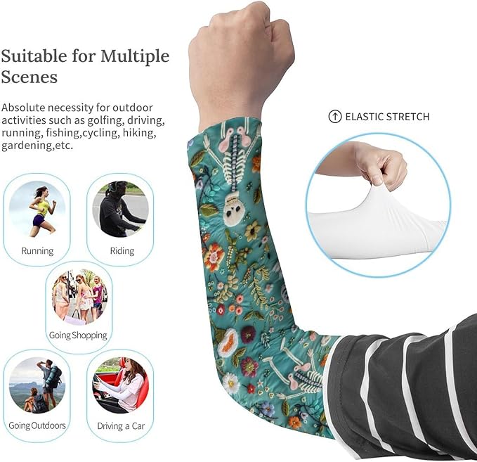 Marble Sports Compression Arm Sleeves for Men & Women - Youth Arm Sleeve Baseball Volleyball Sleeves & Basketball Sleeve