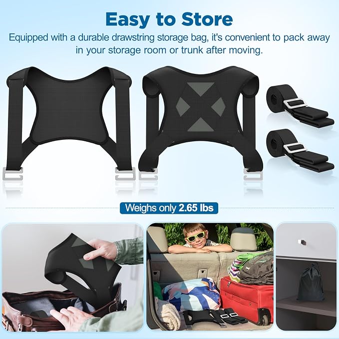 NOCOEX Moving Straps 2-Person for Lifting - Shoulder Lifting and Moving System with Back Support for Movers Easily & Safely Carry Furniture Appliance Mattresses Heavy Object Up to 880 lbs Like a Pro