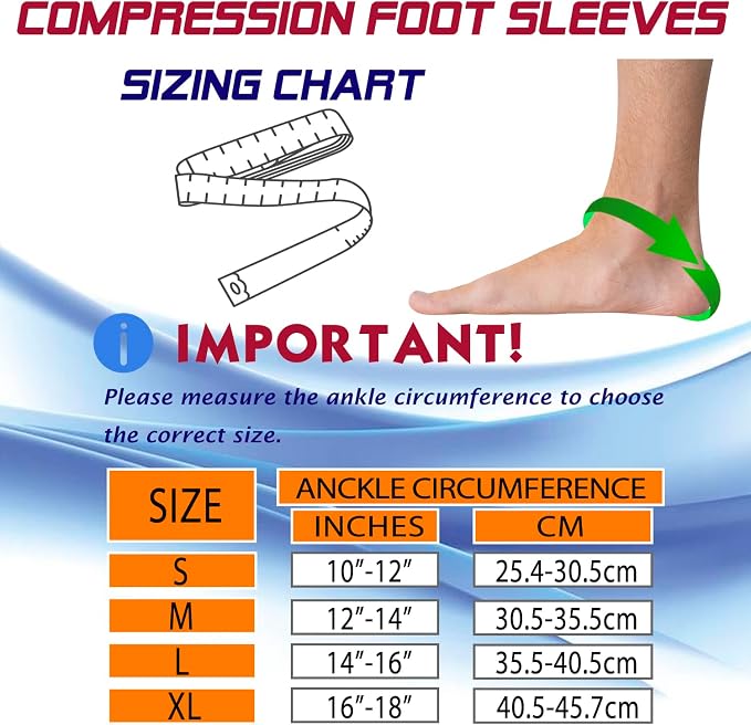THX4COPPER Infused Compression Ankle Brace, Plantar Fasciitis Socks for Arch Pain, Reduce Swelling & Heel Spurs, Ankle Support - Single