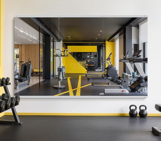 Home Gym Mirror Wall Mounted,55x30 Inch,3PCS Full Length Mirror