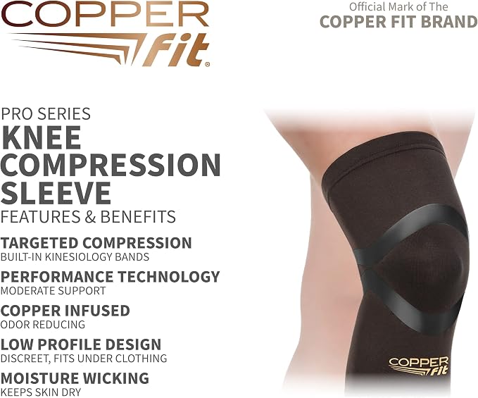 Copper Fit Pro Series Knee Compression Sleeve