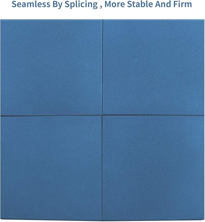 MYOYAY 4 Pack Interlocking Tiles 20"x20"x1" Heavy Duty Rubber Tile Green Non-Slip Flooring Mat for Playground Park Gym Indoor and Outdoor, Cover 11.12 Sq.FT