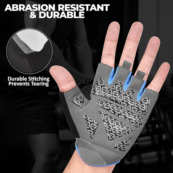 AYRO Breathable Weight Lifting Gloves, Gym Gloves for Men & Women with Extra Grip, Workout Glove for Men with Full Palm Protection, Removal with Durable Closure, for Weightlifting