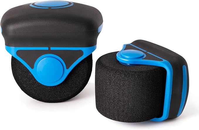 NEWISHTOOL Sponge Seam Roller Vinyl Applicator Tool, 2 Pack Pro Wrap Tools | Soft Foam Wheel Roller, Pro Heat-Resistant Rolling Tools for Vinyl Application on Vehicle Contoured, Rivets, Uneven Surface