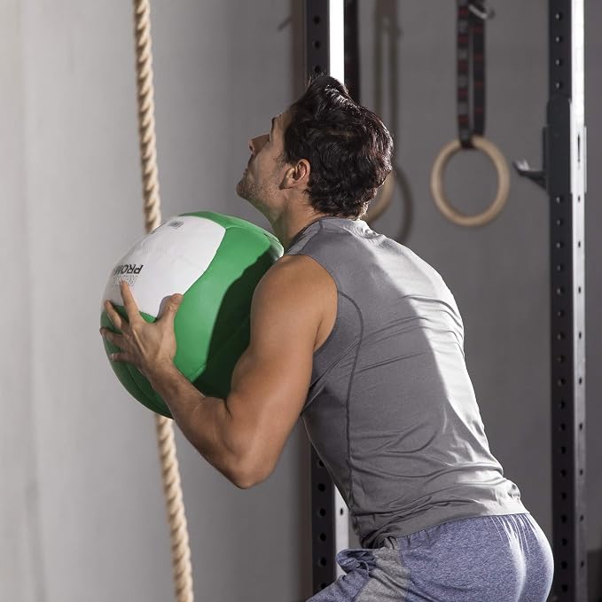 Champion Sports Rhino Promax Wall Balls - Soft Shell Non-Slip Grip for Weightlifting, Plyometrics, Cross Training, & Home Gym