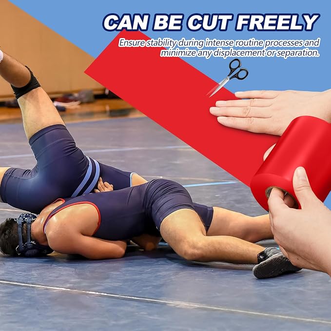Pangda Wrestling Mat Tape 3 or 4 Inch Heavy Duty 7 Mil PVC Carpet Tape for Wrestling Grappling Exercise Mats Seaming Cover Gym Floor Carpet Seam