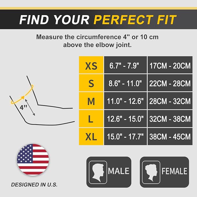 CAMBIVO 2 Pack Elbow Brace Compression Sleeve, Tennis & Golfer's Elbow | Breathable 3D Knit, Moisture-Wicking, No Straps or Velcro, Epicondylitis, Tendonitis & Arthritis Relief, All-Day Wear