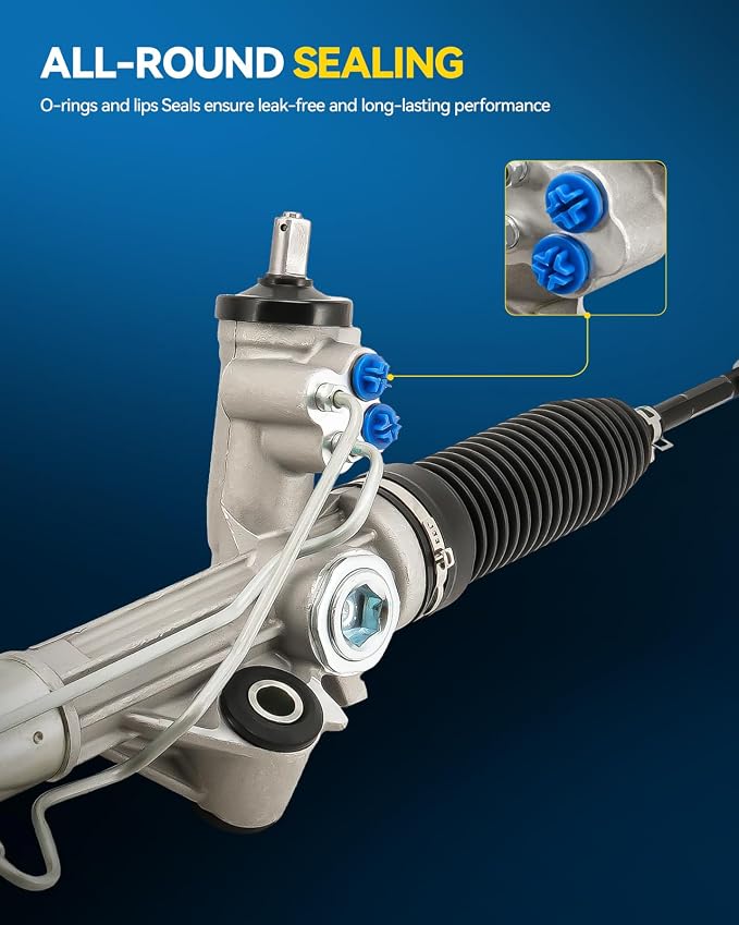 PHILTOP Power Steering Rack and Pinion Assembly for 2001-2006 Santa Fe | Replace No.5771026500, 5778526200, 262413, 5771026200