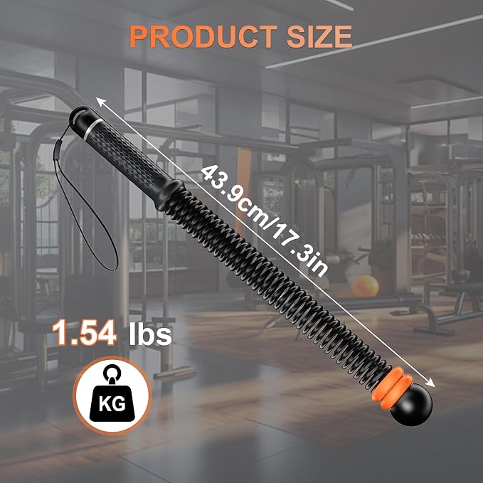 2pcs Adjustable Ropeless Weighted Cordless Battle Ropes for Home Gym(Black) | Portable Exercise Training Rope for Indoor and Outdoor Home Gym Workout, Adjustable Weighted Cordless Ropeless Battle Ropes