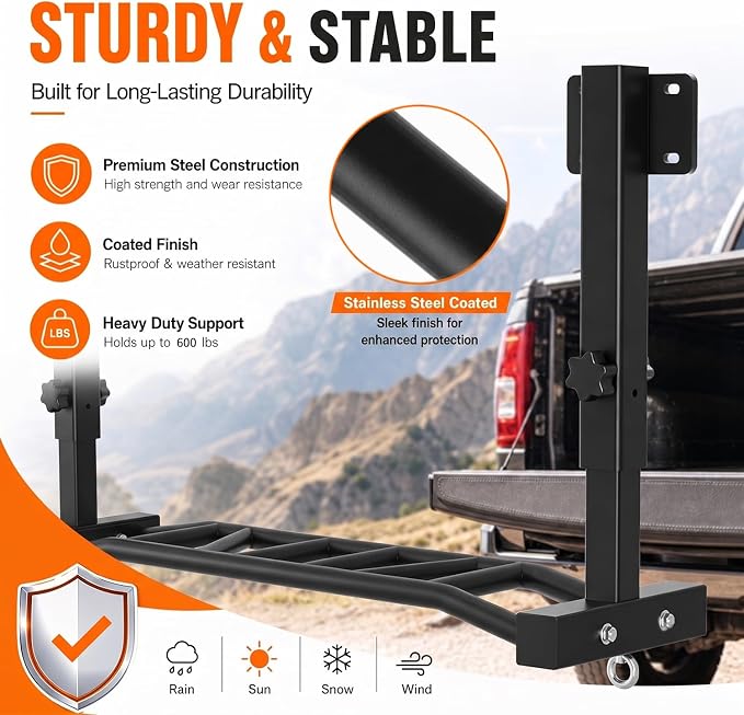 48" Joist Mounted Pull Up Bar, 600LBS Heavy Duty Multi Grip Ceiling Mount Chin Up Bar, Ceiling Beam for Home Gym/Garage/Basement with 5-Height Adjustable& Round Anchors, Easy to Install