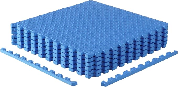 CAP Puzzle Exercise Mats | 3/4” Thick EVA Interlocking Foam Tiles for Home Gym Flooring | Multiple Options