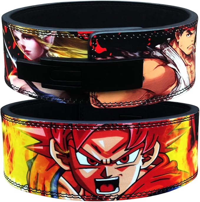 Weightlifting belt Powerlifting, Squat Deadlifts Weight Lifting Bodybuilding, BackSupport gym anime Lever belt for Men Women