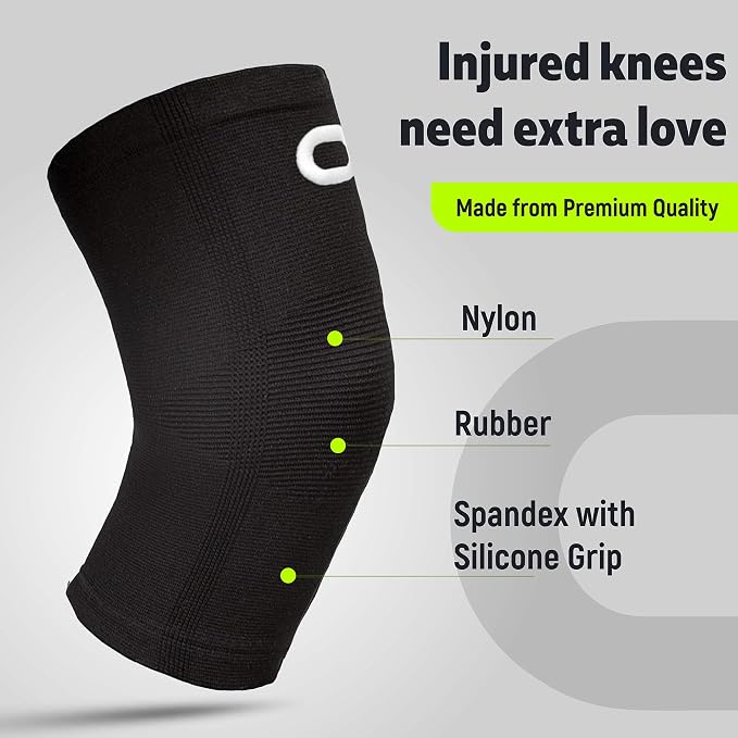 Knee Brace for Women & Men (Pair) – Knee Sleeves for Running, Workout, Weightlifting & Sports – Compression Knee Support for Knee Pain Relief, Meniscus Tear & Arthritis