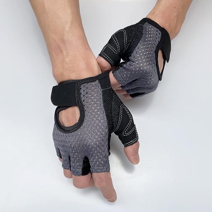 Workout Gloves for Weight Lifting Fingerless Gym Gloves for Men and Women | Exercise Gloves,Men's and Women's Anti-calluses Must-Have Fitness Gloves, Lightweight and Breathable