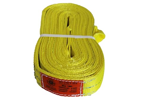 Kennedy Wire Rope & Sling Co. 2" x 18' 2-Ply Twist Eye Polyester Lifting Sling (Various Sizes in Listing) Made in The USA