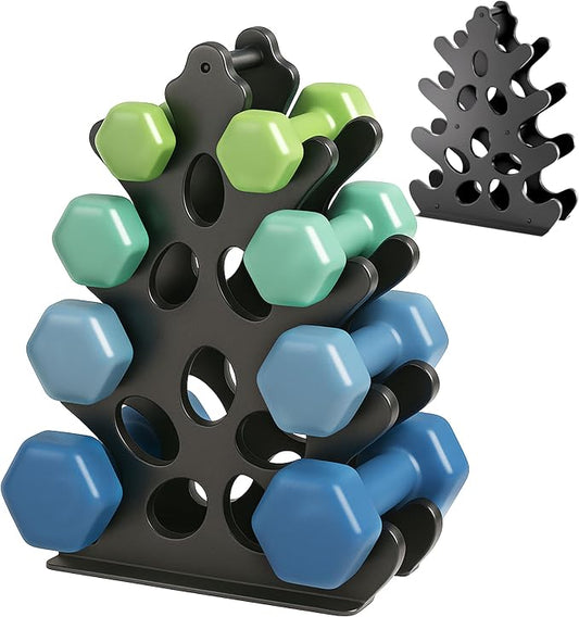 5-Tier | 4-Tier Dumbbell Rack Only Weight Racks For Free Weights Dumbbell Tower (No Dumbbells Rack Only)