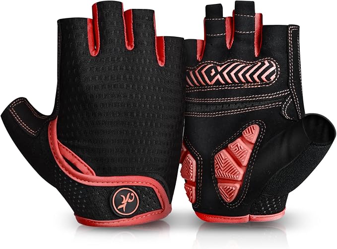 Cycling Gloves Bicycle Road Bike Gloves, Half Finger 5MM Gel | Biking Gloves for Men Women Gym workout exercise Motorcycle Hiking Rowing Outdoor Sports