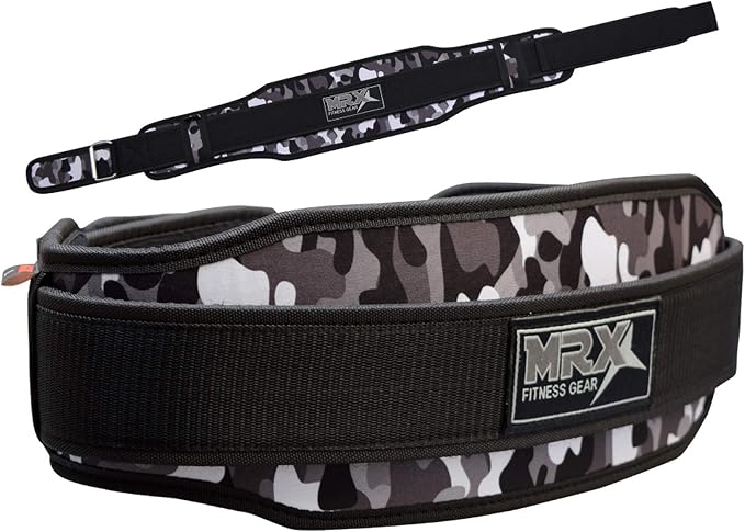 MRX Weight Lifting Belt with Double Back Support Gym Training 5" Wide Belts 11 Colors