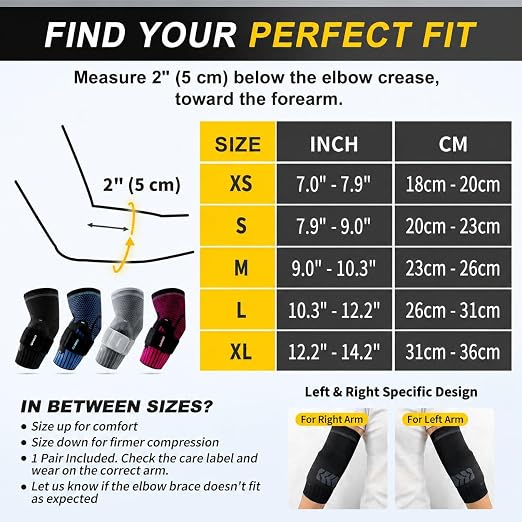 CAMBIVO 2 Pack Tennis Elbow Brace, Dual Gel Pad Compression Sleeve, Black | Adjustable Strap, Targeted Relief for Tendonitis, Golfer‘s Elbow, Breathable Knit, Daily Wear, Non-Slip Fit, for Men Women