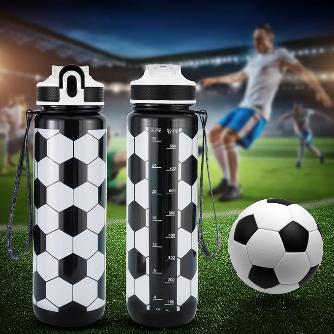 EYQ 32oz Water Bottle with Straw, Time Marker, Blue Purple | Blue Purple Tritan, BPA Free, Time Marker, Leakproof Lock Lid, Wide Mouth, for Gym, School, Office and Travel