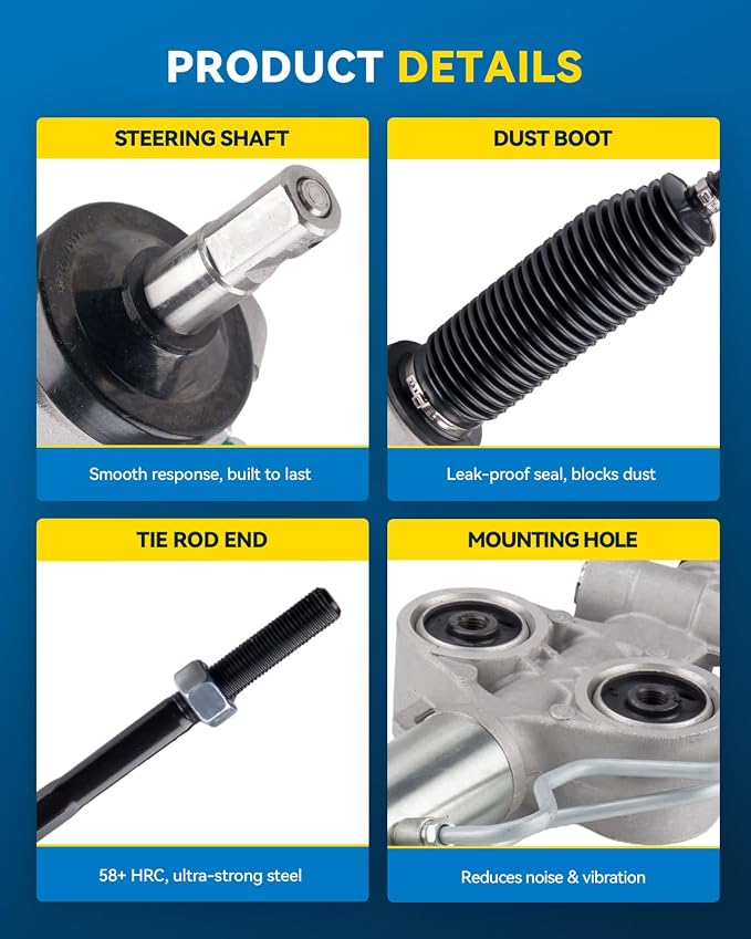 PHILTOP Power Steering Rack and Pinion for 07-11 Silverado/Sierra 1500 | 12-13 Sierra 1500 No.22-1036, 221036, 19207489, 19153072, 19133648, 19133646, 19153073, 19178559, 19207491, 19153074