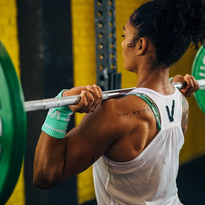 Velites Flexible Fabric Wrist Wrap for Crossfit, Bar, One Size | Provides support and security in every CrossFit workout, made from microfibre, double layer, medium-high stiffness.