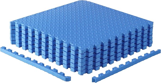 CAP Puzzle Exercise Mats | 1” Thick EVA Interlocking Foam Tiles for Home Gym Flooring | Multiple Options