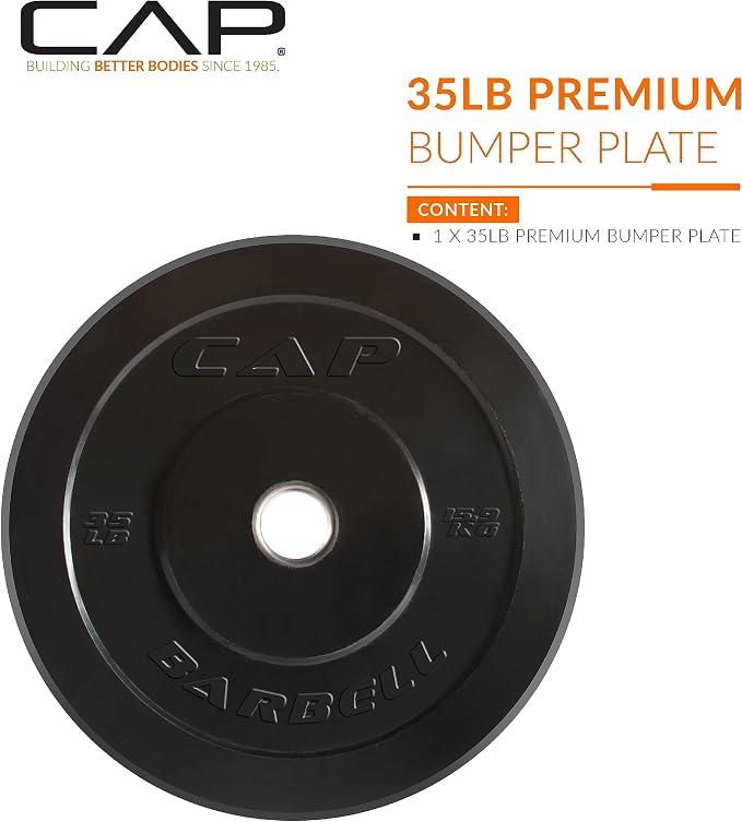CAP Barbell Rubber Olympic Bumper Plate | Multiple Options/Colors