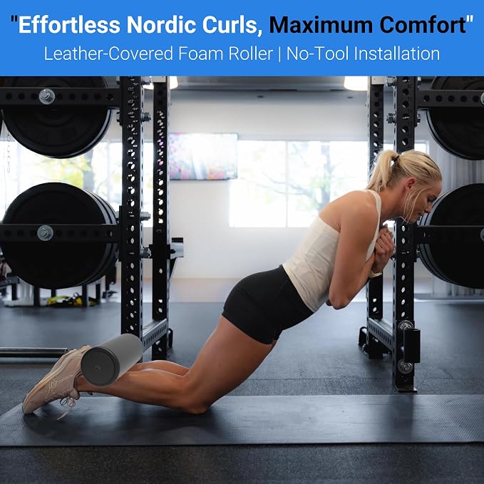 Heavy-Duty Power Rack Attachments, Quick-Install Home Gym Accessories for 2x2, 2x3 & 3x3 Power Racks, Fits 1/2" & 1" Holes