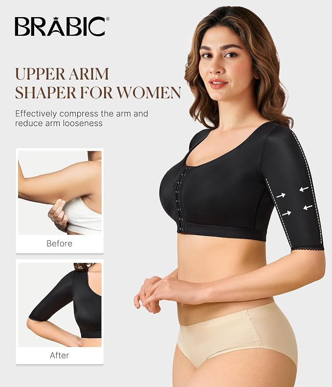 BRABIC Shaper Tops for Women Arm Compression Post Surgery Front Closure Bra Tank Top Shapewear