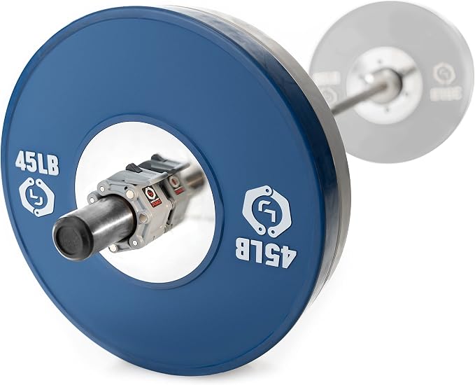 Lock-Jaw PRO 2 Barbell Collars with Magnets Barbell Clamps - 1 Pair Heavy Duty Bar Clamps for 2” & 50mm Olympic Bars – Secure Weight Bar Clamps for Strength Training & Home Gym Accessories