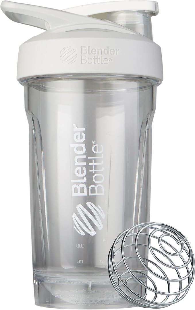 BlenderBottle Sport Flip Tritan Shaker Bottle 24 oz White