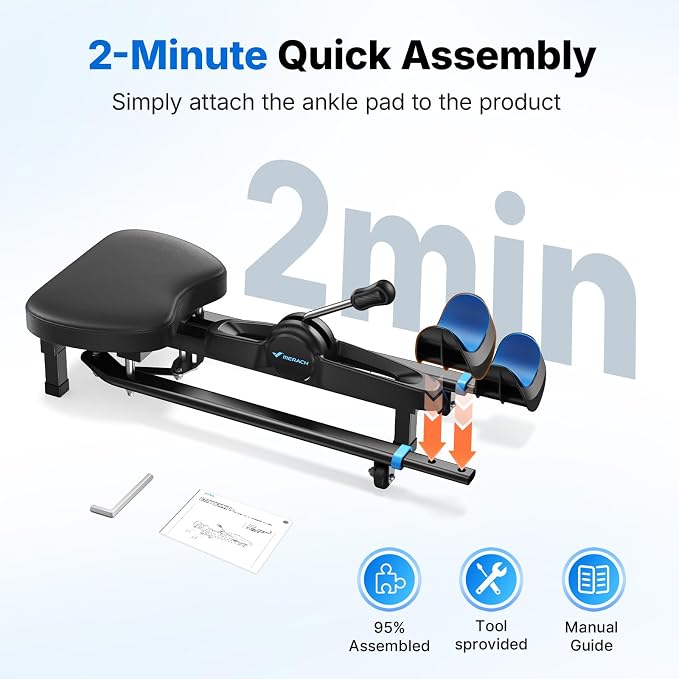 MERACH Split Machine, Leg Stretcher for Flexibility, 180° Stretching Equipment with 6-Level Length Adjustment & Comfortable Pad, Home Stretch Machine for Dance, Gymnastics, 300lbs Capacity