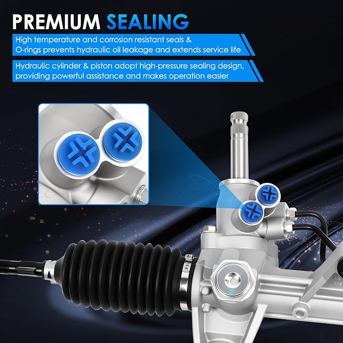 26-1769 Hydraulic Power Steering Rack and Pinion Fit for Acura EL 1997-2000, for Honda Civic 1996-2000 1.6L Automotive Replacement Rack & Pinion Assembly 53601S04A54 53601S04053 53601S04A51