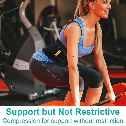 Back Brace for Lower Back Pain, Ultra-Thin High-Waist Lumbar Support Belt | Breathable mesh, adjustable compression, comfortable waist and back support, discreet under clothes for work and daily wear.
