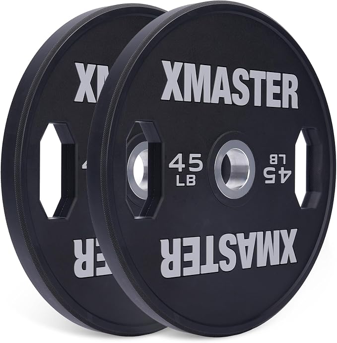 XMASTER FITNESS Urethane Black Grip Plate