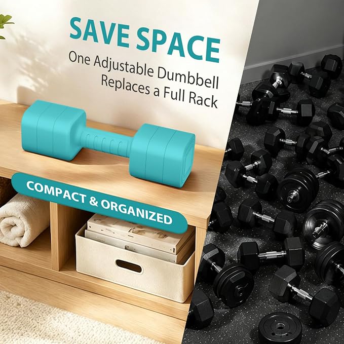 Adjustable Dumbbell Set of 2, 2.2-20LB Adjustable Weight Set, 3 in 1 Free Weights Dumbbells Set for women men at home, 2.2lb, 3.6lb, 5lb,10lb, 20lb, for Home, Office, Gym Exercise Training, Anti-slip Handle
