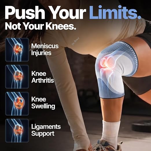 DR. BRACE Elite Compression Knee Brace for Women & Men, (2-Pack) Knee Support Compression Sleeve, Workout Sports Knee Braces for Meniscus Tear, ACL & Arthritis Pain Relief - Check Size Guide Video (Uranus, X-Large)