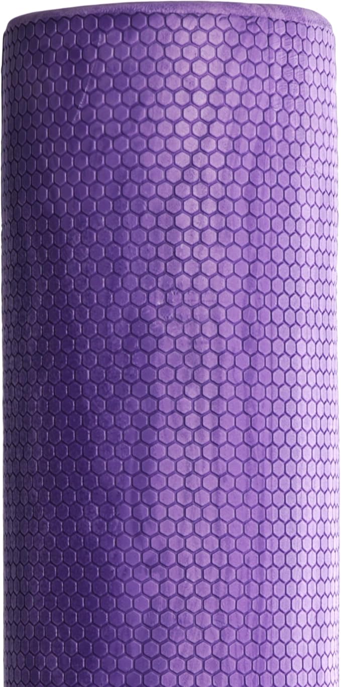 OPTP PRO-ROLLER Standard Density Foam Roller – Round, Purple, 36" x 4" | Durable roller for back massage, deep tissue foam roller exercises, stretching, fitness, yoga & Pilates, purple, 36" x 4"
