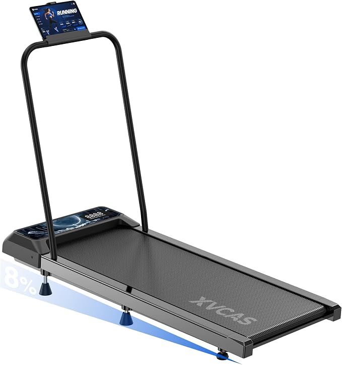 Walking Treadmill Pad with 0-8% Incline ，2.5HP 270 lbs，Compact Design—Fits Perfectly in Any Corner，Suitable for Home and Office Use