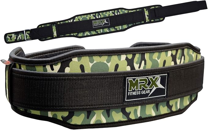 MRX Weight Lifting Belt with Double Back Support Gym Training 5" Wide Belts 11 Colors