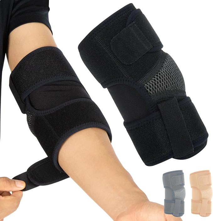 Vive Elbow Brace - Tennis Compression Sleeve - Wrap for Golfers, Bursitis | Left or Right Arm - Tendonitis Support Strap for Golf, Men and Women - Epicondylitis and Sports Recovery