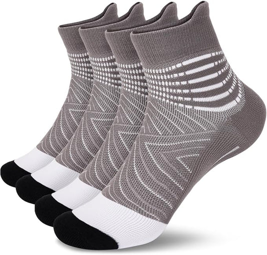 IRAMY Compression Ankle Support Socks Women - Wicking, Cushioned Athletic, Plantar Fasciitis Relief 2/3/6 Pairs